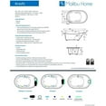 thumbnail image 5 of Malibu Home Arashi Oval Whirlpool Bathtub 66"x 40"x 22" in Biscuit, 5 of 5