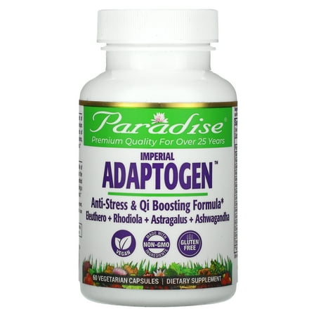 Paradise Imperial Adaptogen, Eleuthero, Rhodiola, Astragalus, Ashwaghanda, 60 Vegetarian Capsules