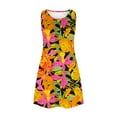 thumbnail image 4 of SMihono Robe d'Été Bohème pour Femmes Grande Taille Robes d'Été pour Femmes Plage Florale T-Shirt Robe Décontractée Poches Robe Bohème, 4 of 5