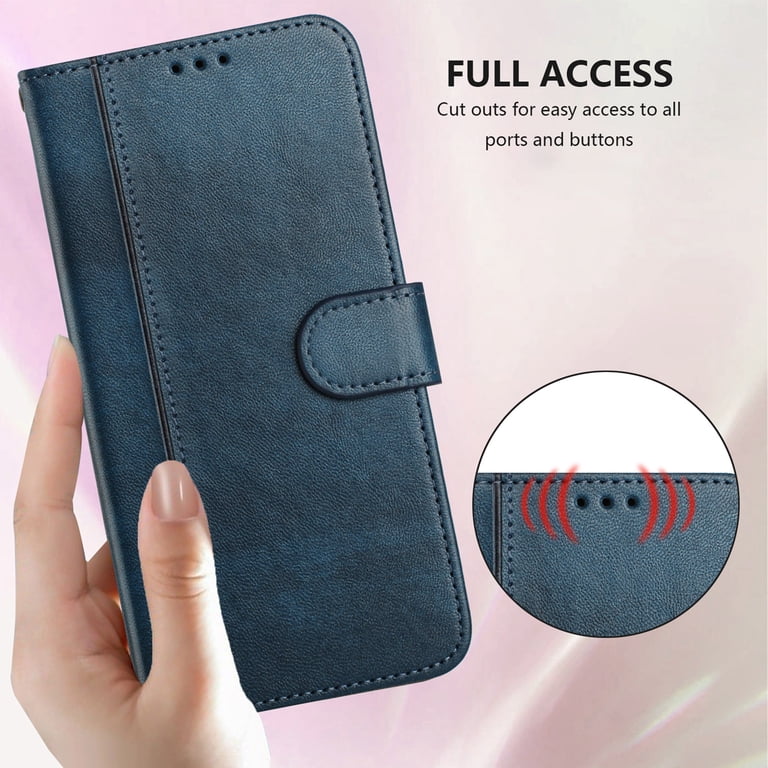 Case for MOTO G13 4G Wallet Phone Cover with Wrist Strap, Card