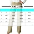 thumbnail image 2 of Olyvenn Stylish Women Dress Pants Flare Leggings Work Office Pant Wide Leg High Waist Bootcut Business Trousers Bottoms Clothes Dark Blue L, 2 of 7