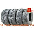 thumbnail image 1 of Full Set 16, 19-20 Yamaha KODIAK 700 Tires 25X8X12 25X10X12 8PR Mud Sling, 1 of 5