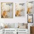 thumbnail image 4 of Designart "Soft Fusion Of Gold And Beige Tones" Coastal Pier Floater Framed Wall Decor, 4 of 5