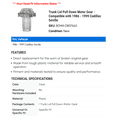thumbnail image 2 of Trunk Lid Pull Down Motor Gear - Compatible with 1986 - 1999 Cadillac Seville 1987 1988 1989 1990 1991 1992 1993 1994 1995 1996 1997 1998, 2 of 2