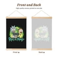 thumbnail image 2 of Rick And Morty Wooden Shaft Hanging Poster Home Decor Poster Wall Art Painting For Living Room Bedroom 12"X18", 2 of 7