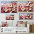 thumbnail image 4 of Designart "Timeless Beauty Red and White Roses" Floral Wall Art - Modern Red Roses Living Room Canvas Art, 4 of 4