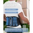 thumbnail image 4 of Faja lumbar con almohadilla extraíble para aliviar el dolor lumbar, ideal para ciática, hernia discal, escoliosis, con 5 varillas, malla suave y transpirable, antideslizante, para hombres y mujeres (X, 4 of 5