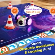 Apitor Robot Wheels - Coding Robot for Kids Ages 5+, STEM Learning Toy with Screen-Free Coding Cards & App Control, Educational Toy for Beginners
