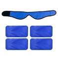 thumbnail image 1 of Paquete de hielo facial para mandíbula, cabeza y barbilla, envoltura ajustable en frío y calor para muelas del juicio y alivio del dolor, nailon, azul, 1 of 4