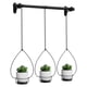 thumbnail image 1 of Maceta colgante, varilla retráctil para colgar, soporte de hierro para flores, cesta colgante de resina para jardinería, maceta colgante, maceta para colgar en la pared, 1 of 6