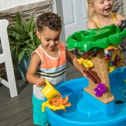 Step2 Tropical Rainforest Water Table for Toddlers with 13-Piece Playset, Blue