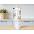 thumbnail image 3 of Cute Pooh Bear 40oz Tumbler with Handle, Cartoon Bear Stainless Steel Insulated Travel Mug with Straw, Large Coffee & Water Cup Gift for Cartoon Lovers, 3 of 3