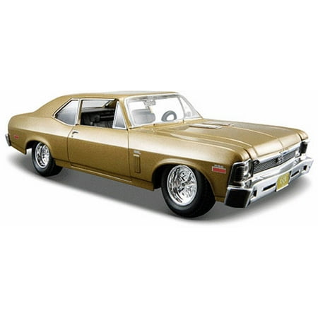 1970 Chevy Nova SS Hard Top, Metallic Gold - Maisto 31262G - 1/24 Scale Diecast Model Toy