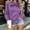 Purple, variant on Qulqfy Hoodies for Women Fleece Soft Winter Fall Casual Purple Hooded Ruffle Long Sleeve Bow Pullover Sweatshirt M