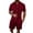 19#Wine, variant on Men's Summer Beach Outfits 2 Piece Short Sets Shirts and Shorts Vacation Texture Sets for Men Light Brown L