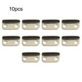 thumbnail image 2 of 10Pc Home Office Silver Tone Metal Right Angle Drawer Lock Strike Plate, 2 of 10
