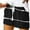 Black, variant on USNSM Soft Lightweight Shorts for Women Solid Color Wave Stripe Printed Casual Shorts Cotton Comfortable Sports Shorts with Pockets White XL