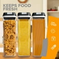 thumbnail image 6 of Cheer Collection 4 Piece Food Storsage Containers, 1.9L - Black, 6 of 6