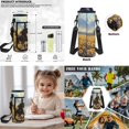 thumbnail image 5 of HUIACONG 4-IN-1 Kids School Backpack Set Sunflower Black Horse for Boys Girls 6-10 Lightweight 300g Backpack Detachable Lunch Box Pencil Case Water Bottle Holder, 5 of 7