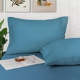 thumbnail image 4 of Lirex Queen Cases Set of 2, 100% Cotton Pillowcases, 20×30 inches, Blue, 4 of 6