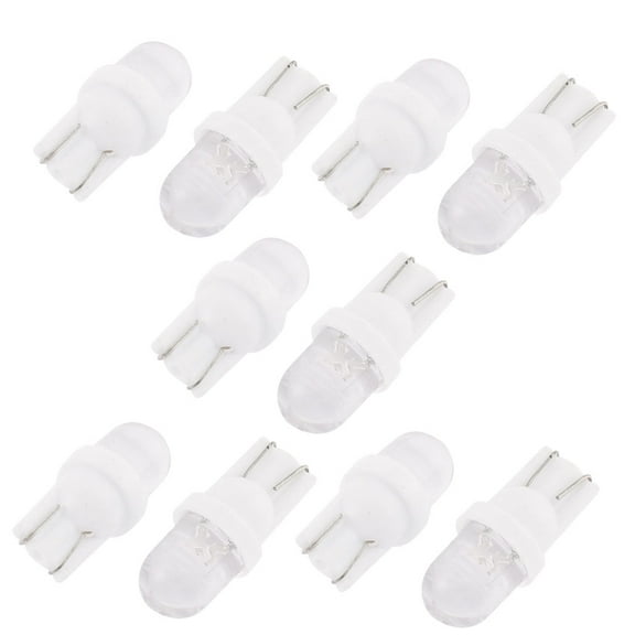 Unique Bargains T10 W5W White  Dashboard Light Bulbs 10pcs Car Interior