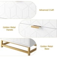 thumbnail image 4 of White Dresser, 4 Drawer Dresser for Bedroom, Modern Dressers with Gold Metal Handles for Living Room, Hallway, Entryway, 4 of 6