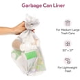 thumbnail image 3 of 20-30 Gallon Clear Trash Bags, 100 Count Large Garbage Can Liners for Kitchen, Office, Home, Hospital and Industrial Wastebaskets, 3 of 6
