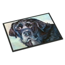 24 x 36 in. Black Labrador Face Indoor or Outdoor Mat