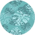 thumbnail image 1 of Ahgly Company Indoor Round Patterned Light Sea Green Area Rugs, 8' Round, 1 of 6