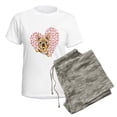 thumbnail image 5 of CafePress - French Bulldog Lover Women's Light Pajamas - Women's Short Sleeve Print T-Shirt and Pants Light Cotton Pajama Set, 5 of 7