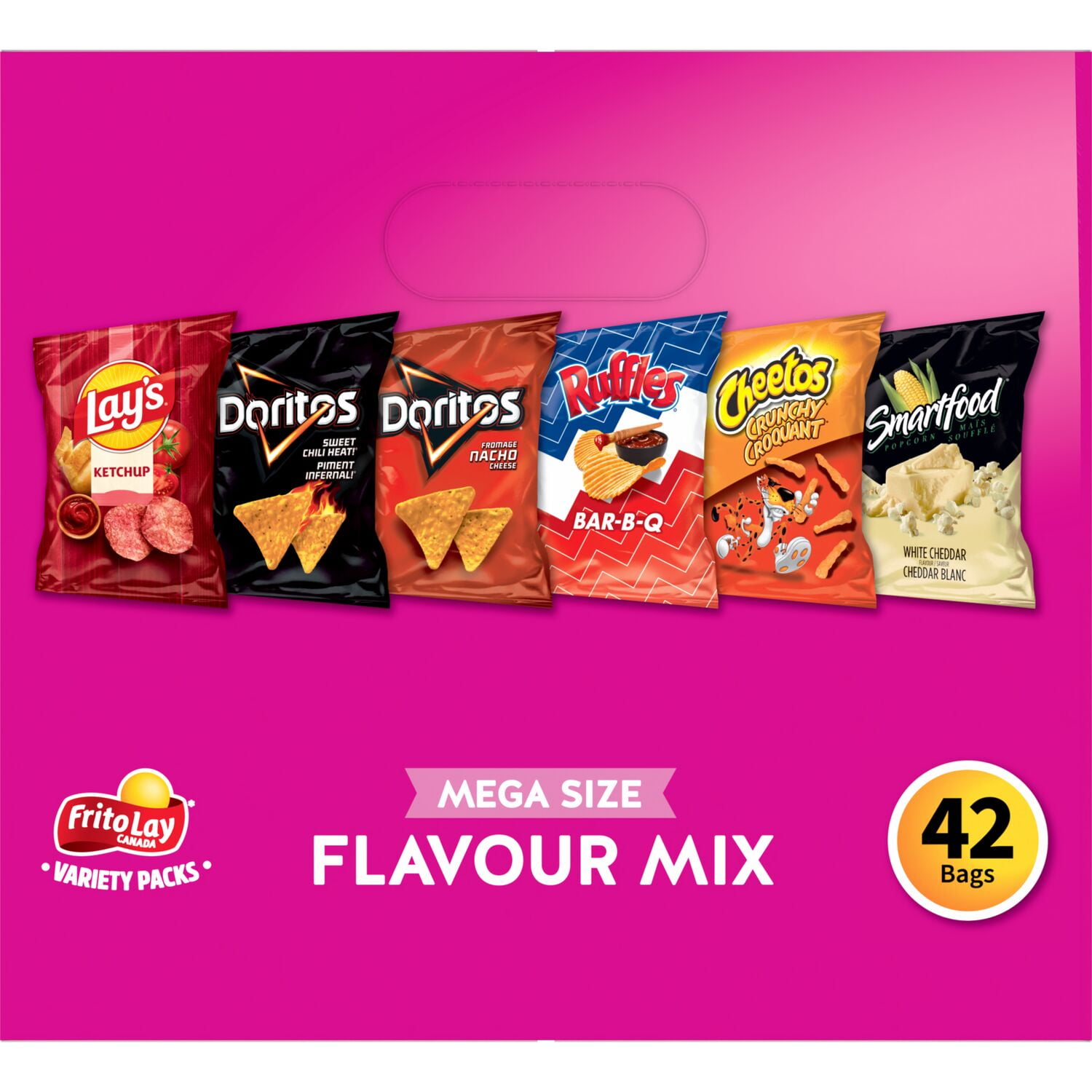 Frito-Lay Flavour Mix Snacks Variety Pack 42 bags, 1,116 g.