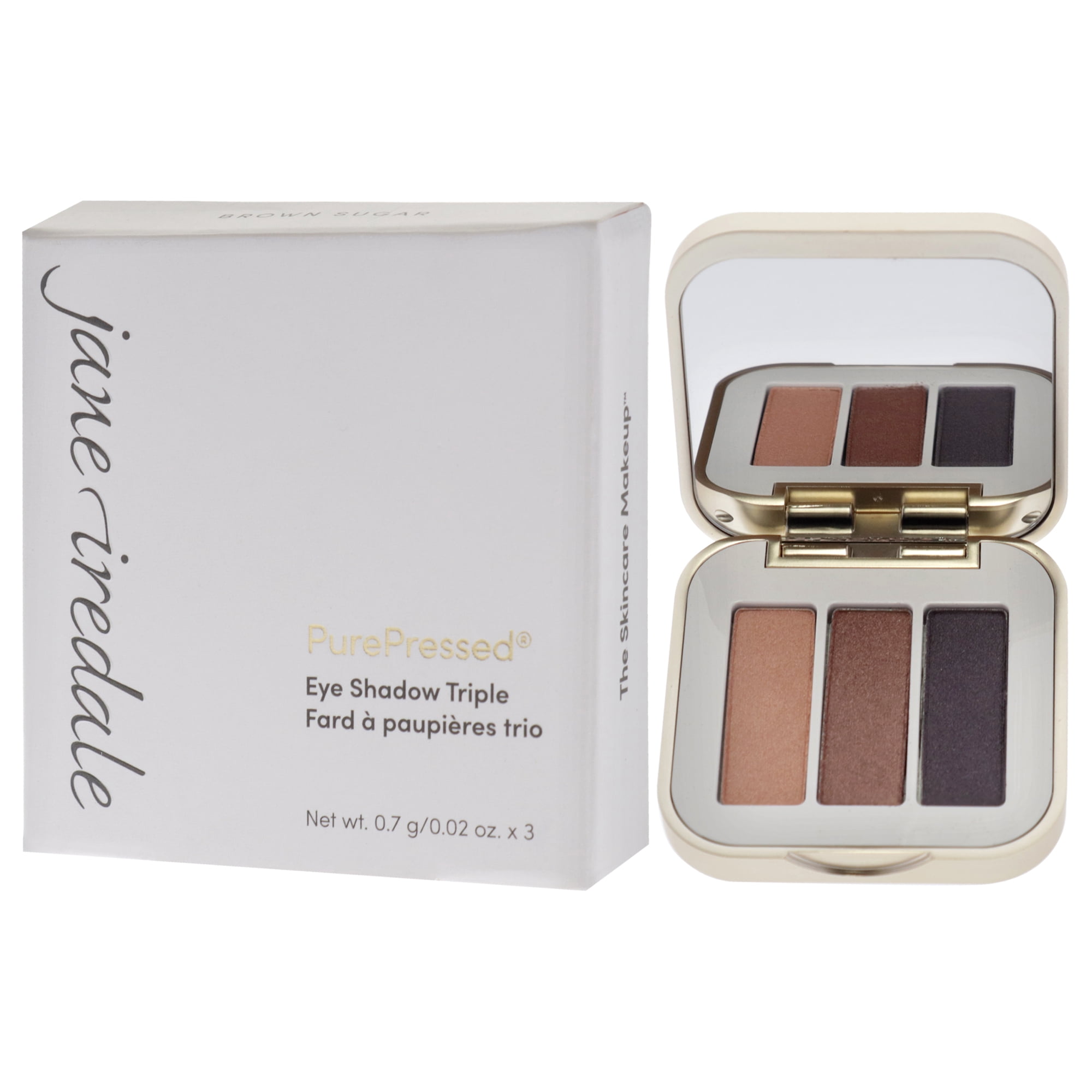 PurePressed Eye Shadow Ttiple - Brown Sugar by Jane Iredale for Women - 0.1 oz Eye Shadow