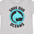 thumbnail image 4 of Inktastic Save Our Oceans with Dolphin Boys or Girls Toddler T-Shirt, 4 of 5