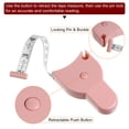 thumbnail image 4 of Uxcell Body Measure Tape 60" Pink Automatic Retractable Measuring Tape with Double Scale White Soft Tape Measure, 4 of 6