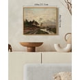 thumbnail image 5 of Drsoum Vintage Lakeside Forest Landscape Wall Art Rustic Retro Framed Nature Scenery Prints Farmhouse Classic Decorations for Home Office Bedroom 8x10in Natural Framed, 5 of 6
