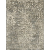 7' X 10' Beige and Gray Abstract Power Loom Area Rug