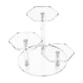 thumbnail image 3 of MasteelfCA 1Pc Clear Figurine Models Display Rack Acrylic Jewelry Riser Type Rack (3 Tier), 3 of 8