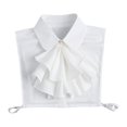 thumbnail image 2 of Collar con rufa blusa blusa media camisa accesorios decorativos elegantes cuello falso elegante, 2 of 8