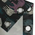 thumbnail image 4 of Ambesonne Grommet Curtain, , 50"x60", Charcoal Grey Pale Ruby, 4 of 5