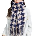 thumbnail image 1 of Bufanda de invierno, Bufandas cálidas, Accesorios para clima frío, Bufandas con flecos, 1 of 5