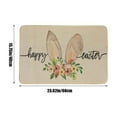 thumbnail image 3 of TUTUnaumb Happy Easter Doormat Kitchen Mats Easter Bunny And Flowers Pattern Bathroom Rugs Soft Outdoor Indoor Holiday Welcome Mat Floor Mat Ideal For Easter Decor Home Entry Kitchen Bathroom-Khaki, 3 of 6