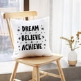 thumbnail image 5 of LALILO Throw Pillow Covers Dream Motivation Shirt Dream Black Cushion Cover 18" x 18", 2574 Pack, 5 of 6