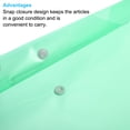 thumbnail image 4 of Uxcell A4 Plastic Envelopes Folder with Snap Closure File Folders, Green 10 Pack, 4 of 6