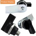 thumbnail image 4 of 4Pcs Thumb Operated Offset Cam Locks, T Handle Swing Knob Turn Latch Th, 4 of 5