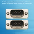 thumbnail image 4 of Adaptador de acoplador VGA Uxcell, conector cambiador de género de VGA macho a macho, conversión para extender cables, paquete de 10, 4 of 4