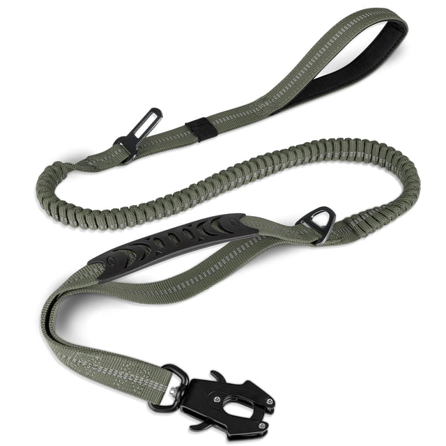 Correa táctica para perros Joytale, resistente, absorbe los golpes de 4 a 6 pies