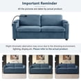 thumbnail image 6 of Timbernest 72.8" Convertible Sofa Bed, 2 in 1 Queen Sleeper Sofa, Modern Corduroy Pull Out Sofa Bed with USB Ports, Cup Holders, Side Pockets, Phone Stand, Navy Blue, 6 of 7