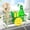 1 Tier Green-Tray, variant on Sponge Holder for Kitchen Sink,Smiley Face Sink Caddy with Removable Brush Holder,Self-Draining Sponge Caddy for Sponge,Soap,Dish Brush,Scrubber,Kitchen Essentials and Gadgets