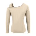 thumbnail image 4 of Haut de Couche de Base Ajusté à Manches Longues Thermique Automne Hiver pour Femmes, Confortable, Extensible, Tissu Doux, Tenue de Tous les Jours, 4 of 5