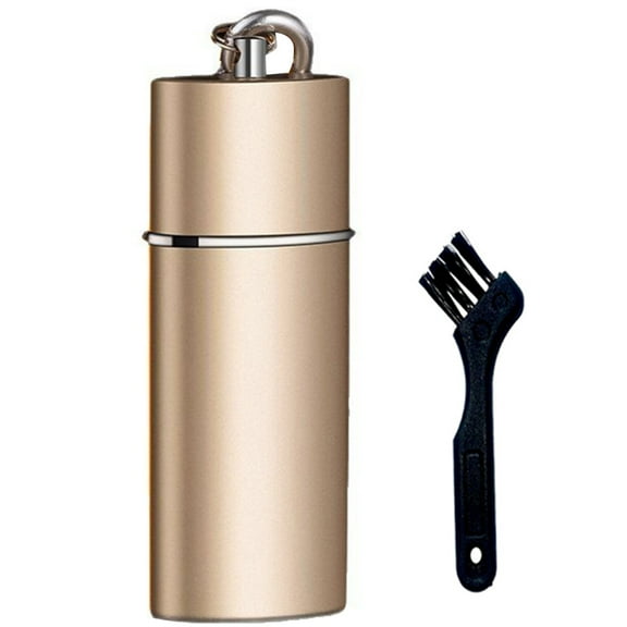 Portable Cigarette Ashtray Smell Proof Pocket Ash Tray For Travel Decor Supplies (Gold)